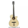 Yellow Sqoe SLB Marino Acoustic Guitar 40 inches Anchor Design With Built In Fishman Pickup