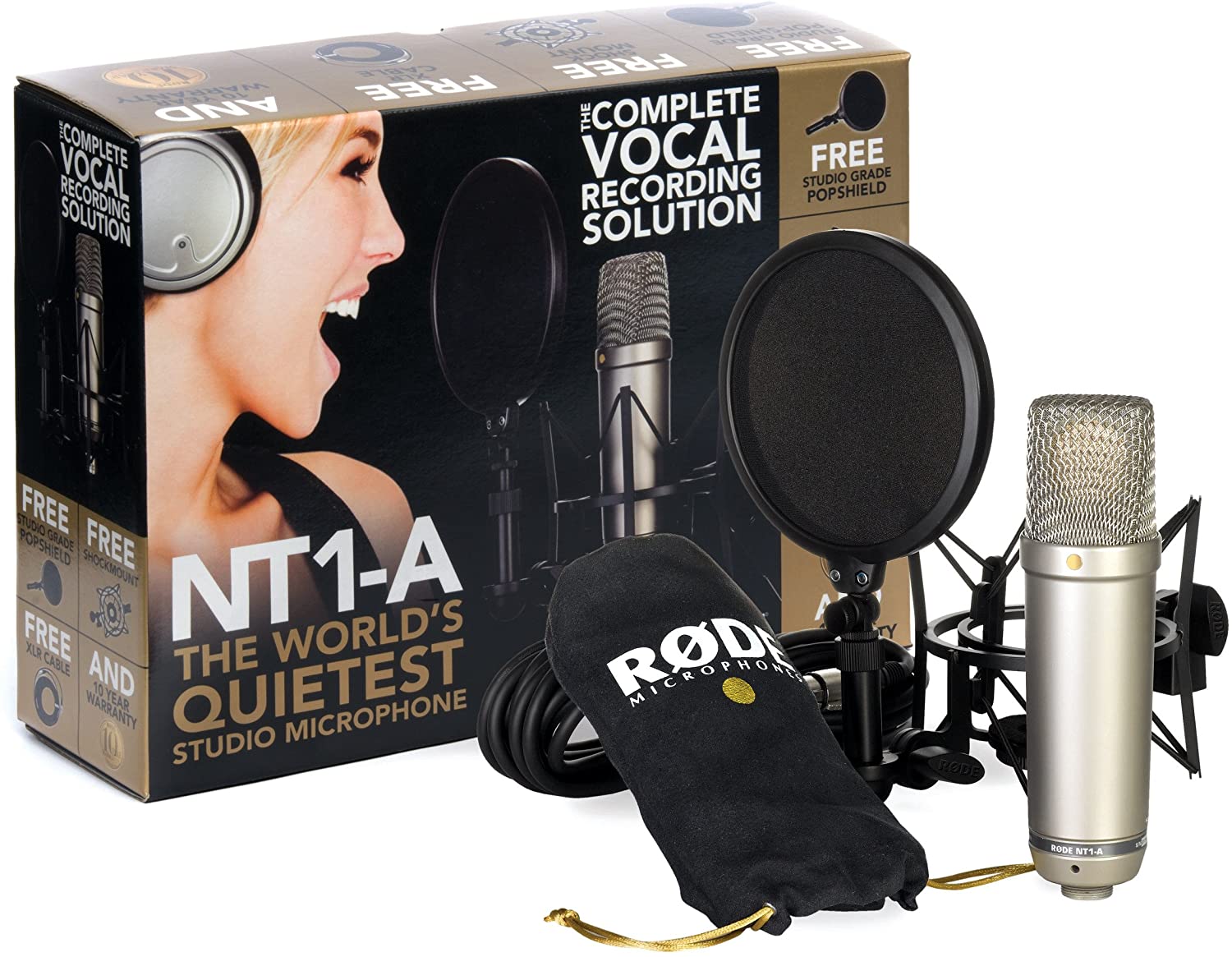 Rode NT1-A Anniversary Vocal Cardioid Condenser Microphone Package - Nepal  Music Gallery