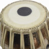 Tabla Drum Set - Buy 3KG Silver Painted Bayan, Finest Dayan with Book, Hammer, Cushions & Cover (PDI-EA) - Image 2