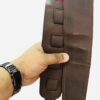 Hand-Woven Nepali Dhaka with Leather Handmade Premium 3" Custom Leather Guitar Strap: The Ultimate Blend of Durability, Comfort, and Style