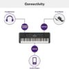 Yamaha PSR-E283 61 Key Portable Keyboard for Beginners with Music Rest, Power Adapter - Image 4
