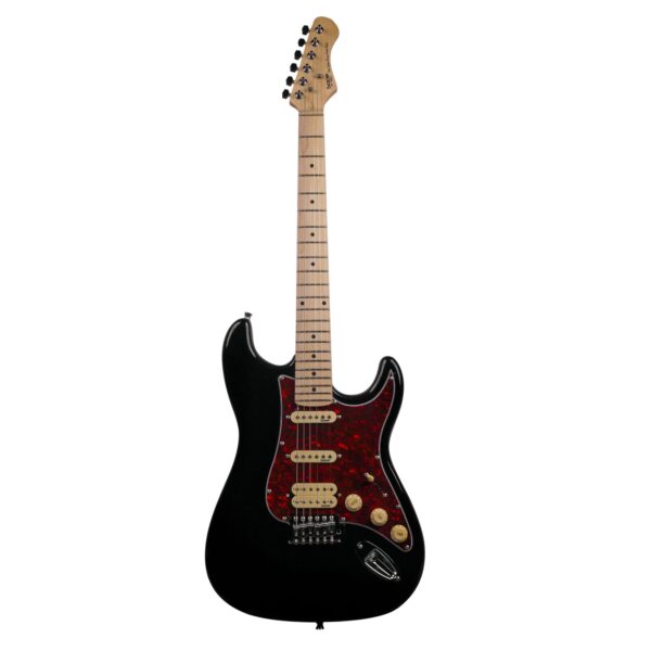 SQOE SEST-250 WH Strat Style HSS Electric Guitar - Image 2