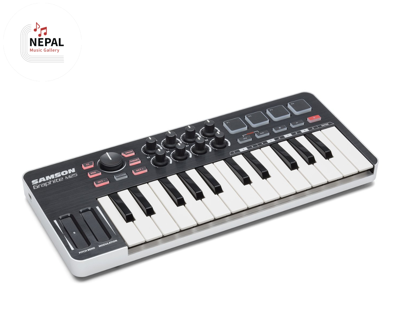 Samson Graphite M25 Mini USB MIDI Controller