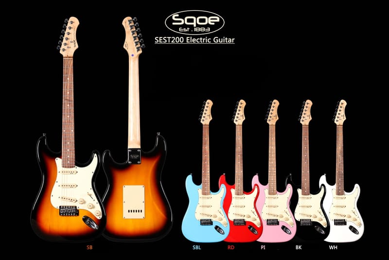SQOE SEST200 Electric Guitar – Vintage Strat Style, Modern Feel