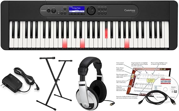 Casio Casiotone LK-S450 – 61-Key Touch-Responsive Portable Keyboard with Key Lighting System
