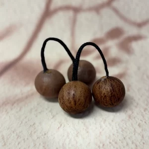 2Pcs Asalato Shakers, Kashaka Rhythmic Ball African Musical Instrument Aslatua Shakers, Black